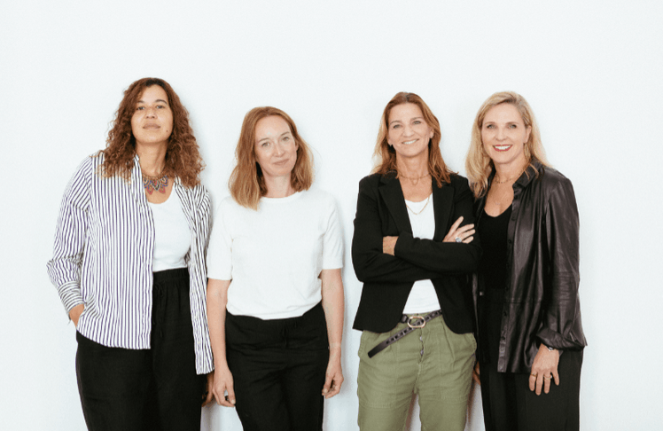 V.l.n.r.: Digital ESG-Reporting: Maria-Jacoba Geremus, Ulrike Thomann, Grazia Nordberg und Annabel Köle-Loebell