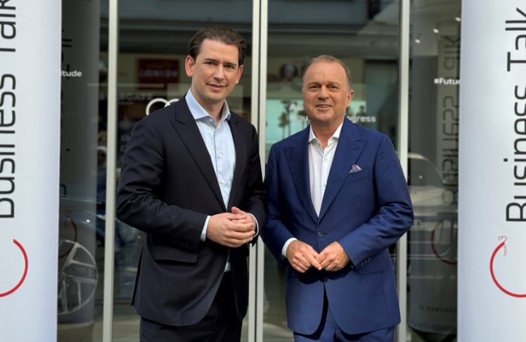 Sebastian Kurz (links) und Thomas Prantner © LEADERSNET 