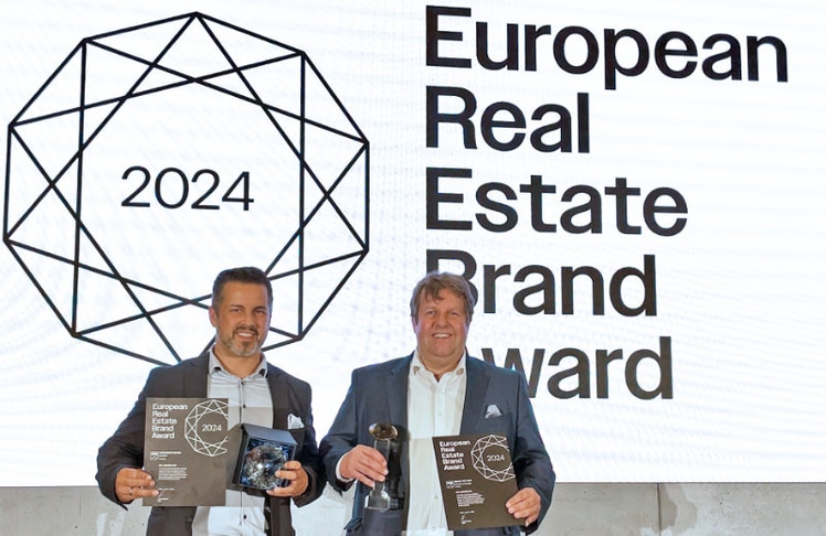 Markus Mendel (links) und Michael Ehlmaier beim Real Estate Brand Award © EHL