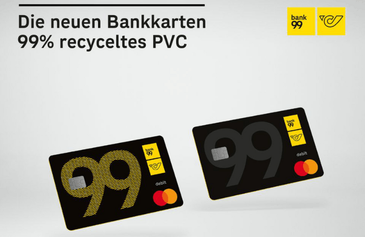 Die exceet Card Group ist der Hersteller der neuen Debit MasterCards für die bank99 AG und übernimmt auch die Personalisierung und den Versand der Karten an die Kund:innen © bank99 AG