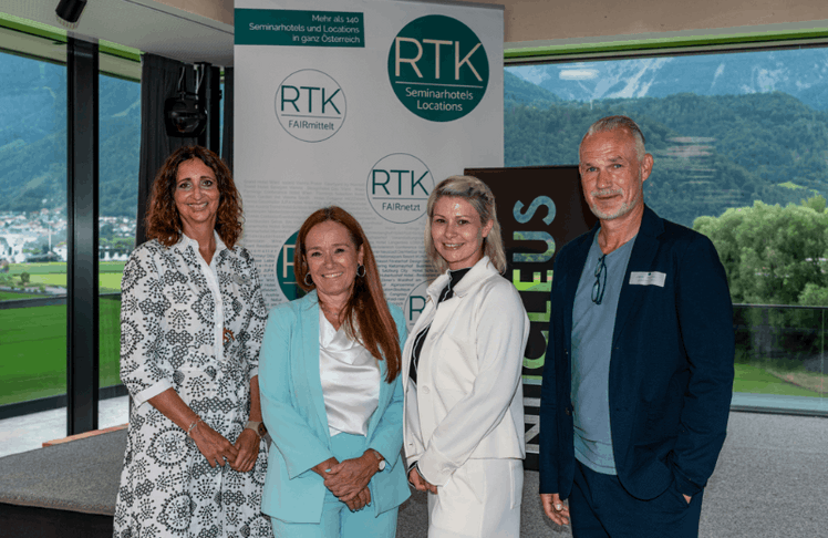 V.l.n.r.: Blanka Lobner, Uschi Huber, Silvana Klingenschmid und Andreas Ablinger © RTK-Löffler