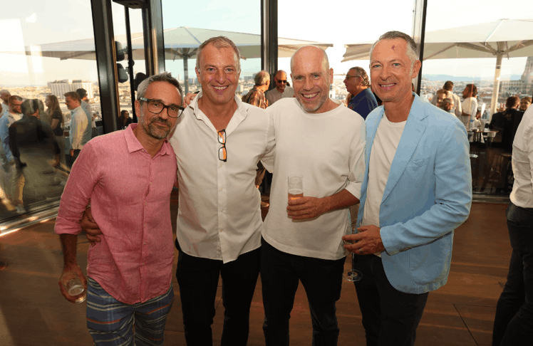 V.l.n.r.: Gerhard Günther (Digitalsunray Media), André Eckert (Audiezz), Mathias Fanschek (Raiffeisen) und Josef Almer (Goldbach) © Katharina Schiffl  