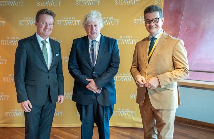 V.l.n.r.: Georg Knill, Boris Johnson und Christoph Neumayer © Industriellenvereinigung