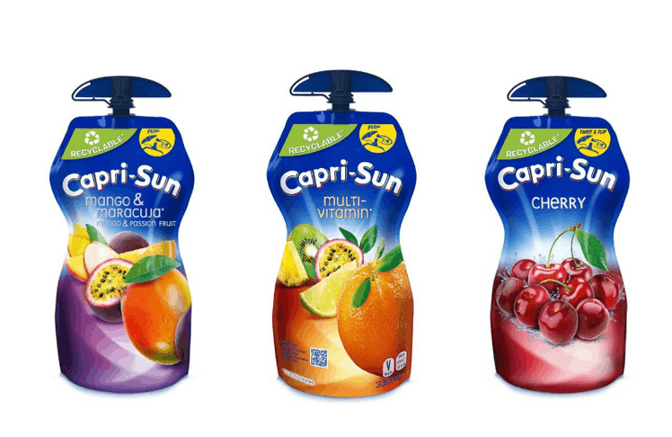 Capri-Sun bringt den ersten recycelbaren Trinkbeutel auf den Markt © Capri-Sun