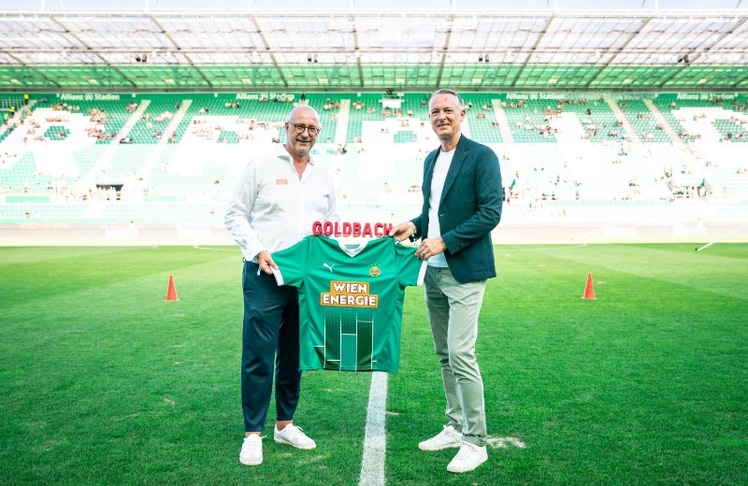 Marcus Knipping, SK Rapid Wien, und Josef Almer, Goldbach Austria © SK Rapid / Widner