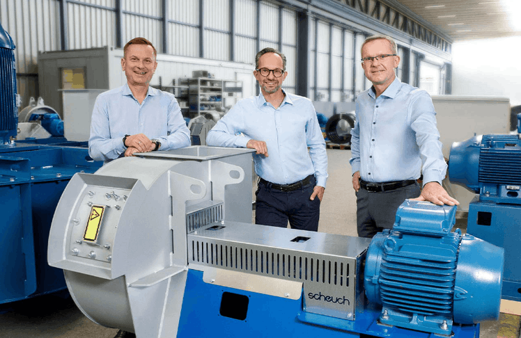 V. l. n. r. Scheuch Group Geschäftsführung: Heinz Autischer, COO, Stefan Scheuch, CEO und Thomas Eberl, CFO © Scheuch Group