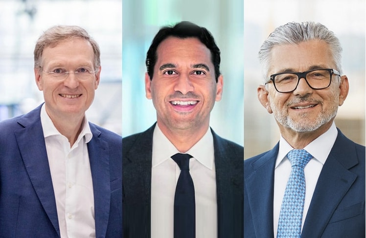 Der Gesamtvorstand verdiente 2023 bei der BAWAG, der Andritz AG und der voestalpine am meisten. V.l.n.r.: Joachim Schönbeck (CEO Andritz), Anas Abuzaakouk (CEO BAWAG) und Herbert Eibensteiner (CEO voestalpine) © info@photoworkers.at/Bawag Group; Ingo Folie/voestalpine, Andreas Hofer