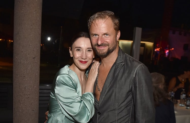 Die deutsche Schauspielerin und Jurymitglied Sibel Kekilli mit Jedermann-Star Philipp Hochmair bei der Festival Night 2024 © Sabine Brauer Photos/G. Nitschke