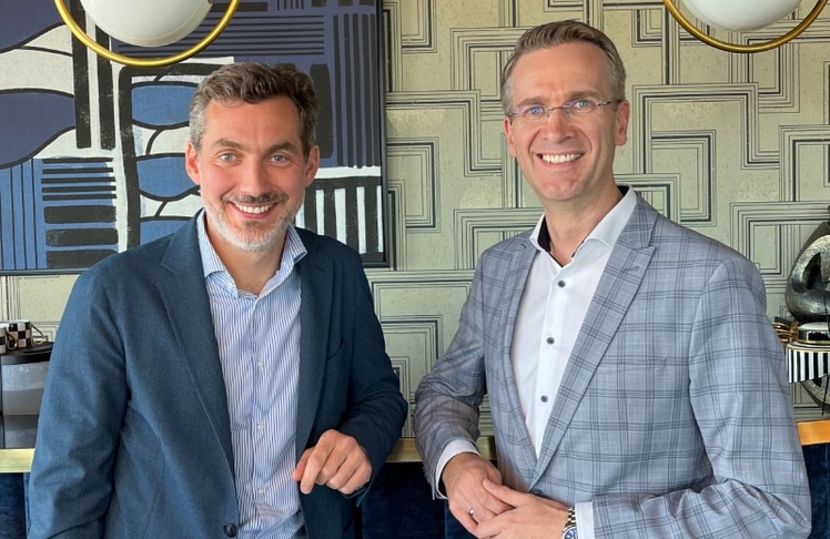 Alexander Zauner, Managing Partner von Business Gladiators Consulting, mit Herbert Traxler, Vorstandsvorsitzender von LKW Walter © Business Gladiators Consulting