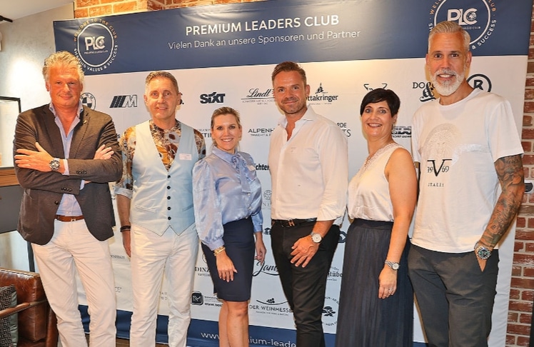 V.l.n.r.: Thomas Hanauer (Breitling, Sales Trainer & After Sales Representative), Jürgen Sonnleitner (PLC, Chapterpräsident), Tanja Hacker (PLC, CEO & Founder),  Jürgen Scherbinek (PLC, Präsidiumsmitglied), Nadine Rajner (Expertin für Edel- und Technologiemetalle) und Thomas Schuh (Breitling, Head of Retail) © LEADERSNET / U. Brandl