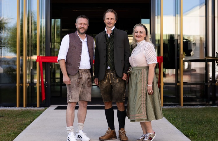 V.l.n.r.: Christian Pretterhofer, Geschäftsleitung Operations Promedico, Reinhard Wagner, Geschäftsführung Promedico und Michaela Weiss, Leitung Human Resources Promedico © Helena Frewein