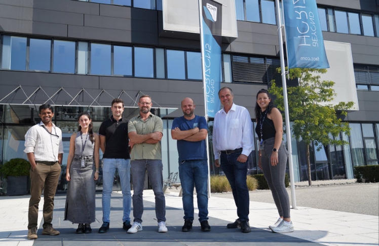 V.l.n.r.: das Projektteam der FACC AG: Santhosh Ayalur Karunakaran, Marina Leon Lago, Jakob Hollerweger, Wolfgang Lenglachner, Franz Karrer, Helmuth Höller und Amela Serdarevic © FACC 