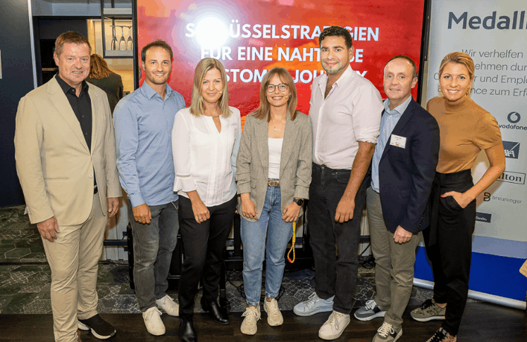 V.l.n.r.: Ralf Schweighöfer, Richard Prochazka, Sarah Neuherz, Tina Bauer, Amin Souayeh, Gerald S.Eder und Barbara Aigner © LEADERSNET/ C. Mikes