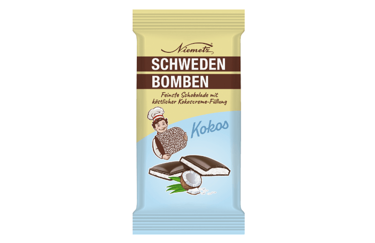 Jetzt neu: Niemetz Schwedenbomben im Tafelformat  © Heidi Chocolat AG Niemetz Schwedenbomben