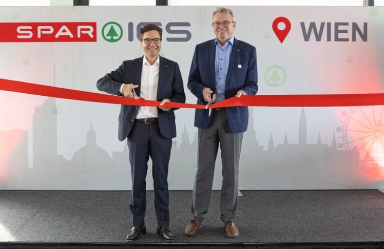 Spar-Vorstand Markus Kaser und Spar-ICS Geschäftsführer Andreas Kranabitl freuen sich über den neuen IT-Standort in Wien © Spar / wearegiving