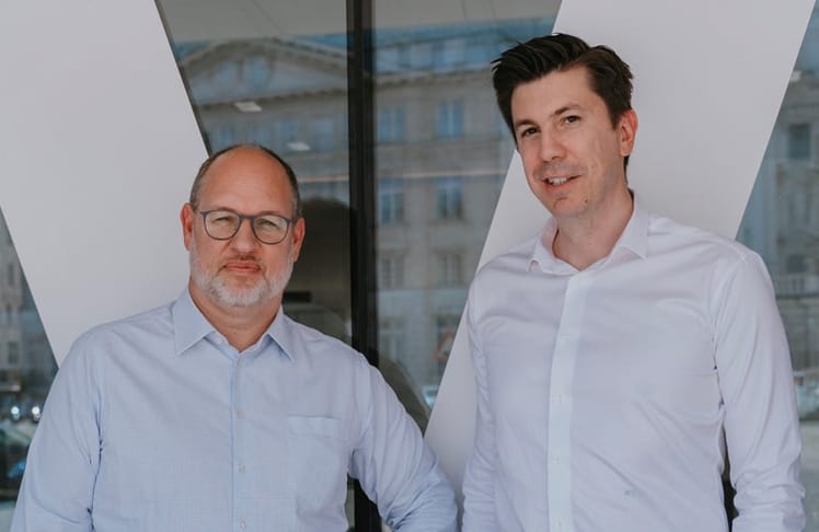 Marco Vitula (rechts) leitet gemeinsam mit Jürgen Bormann das Endkund:innengeschäft des Verbund. © VERBUND/Michaela Jaros