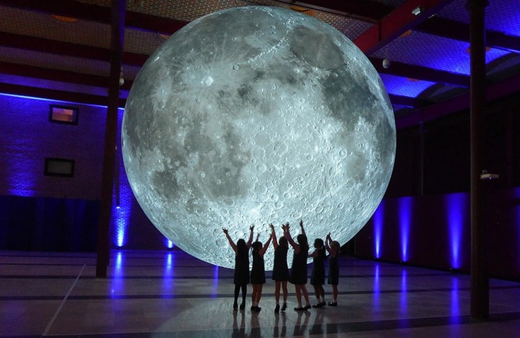 Klanglicht – Museum of the Moon by Luke Jerram. Cork Midsummer Festival, UK, 2017