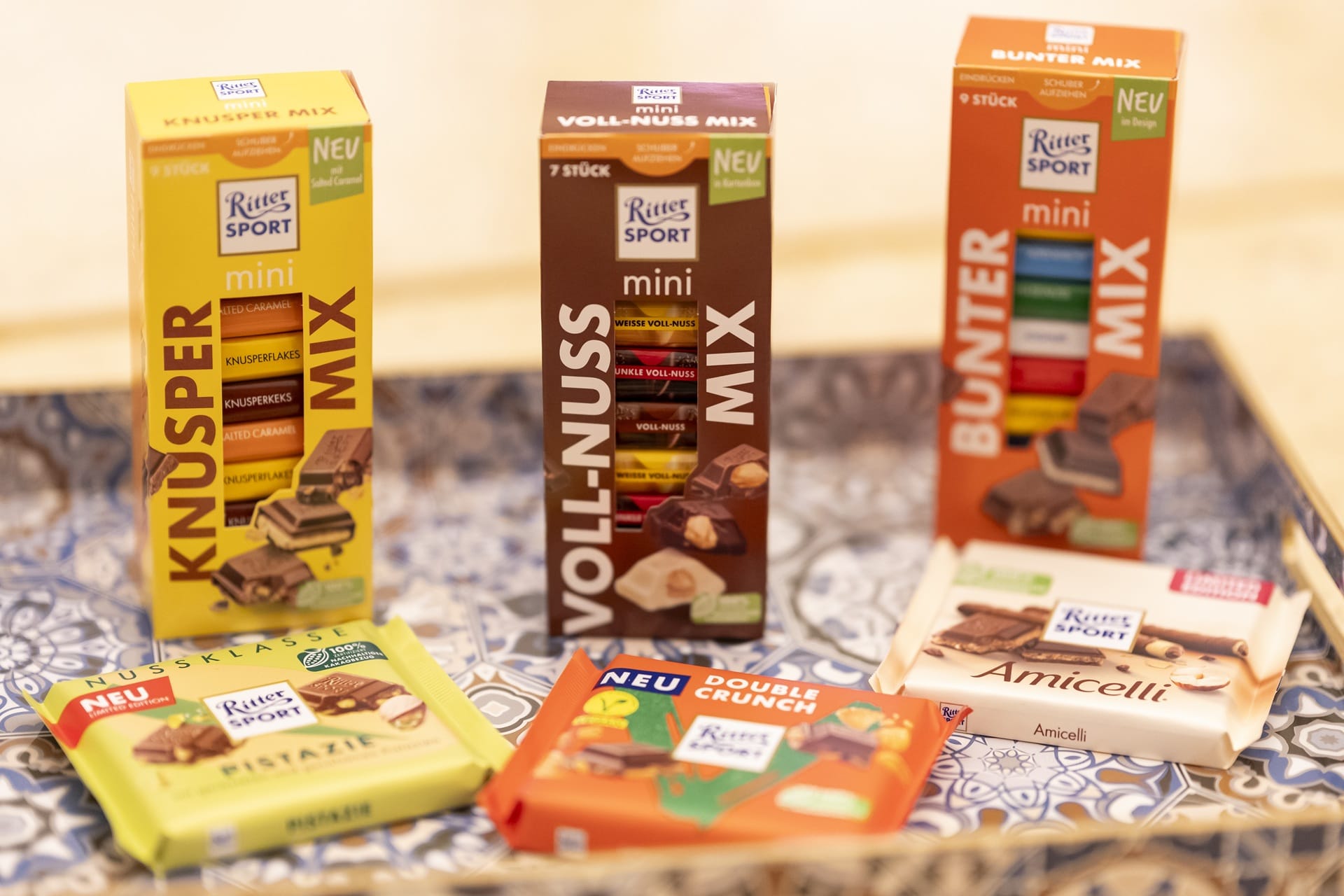 Ritter Sport mini-Türme.
